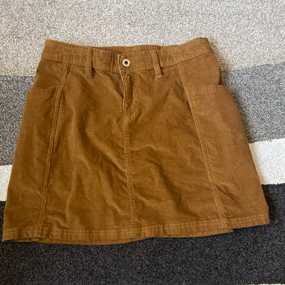 Brown Corduroy Skirt